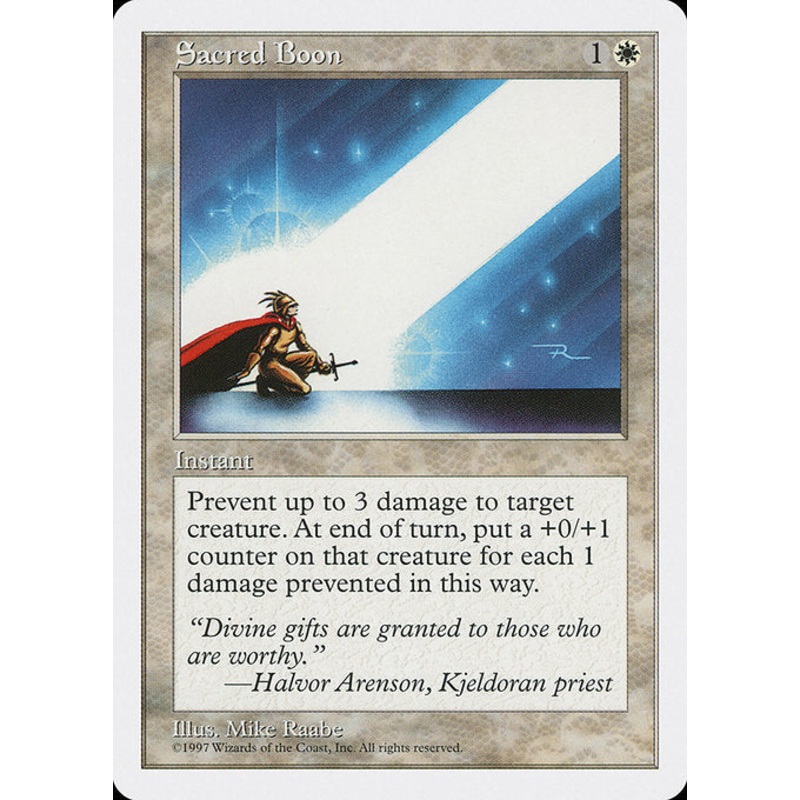 5ED: Sacred Boon
