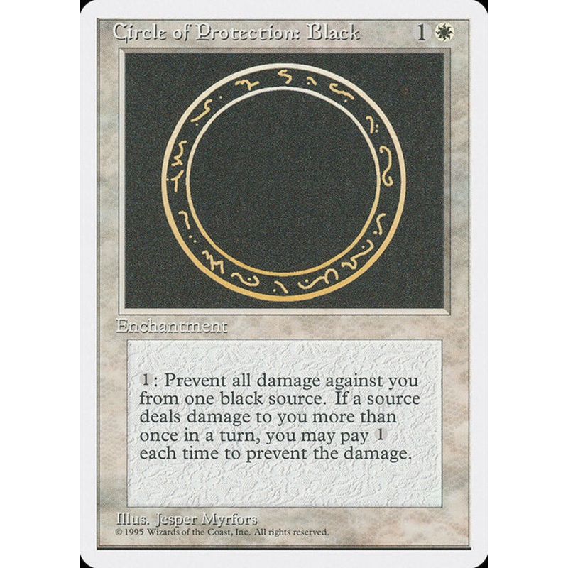 4ED: Circle of Protection: Black