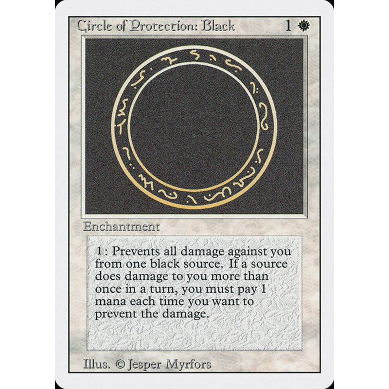 3ED: Circle of Protection: Black