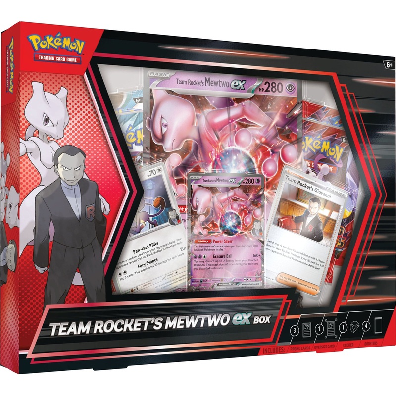Pokemon TCG: Team Rocket's MewTwo ex Box