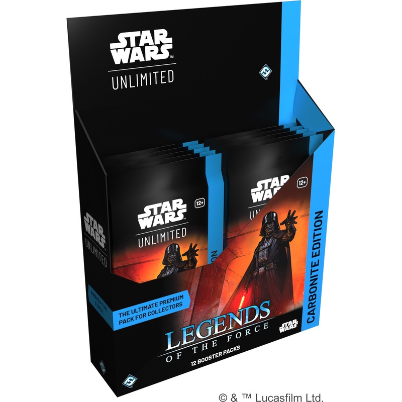 Star Wars Unlimited: Legends of the Force - Carbonite Edition Booster Display