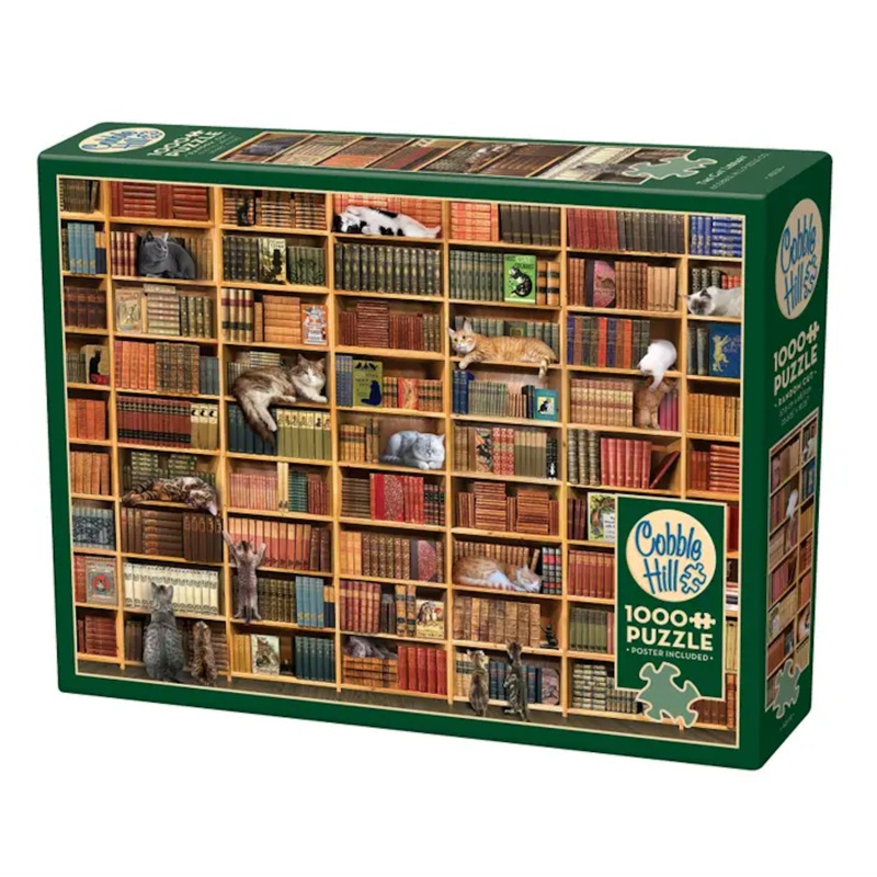 The Cat Library (1000 pc puzzle)