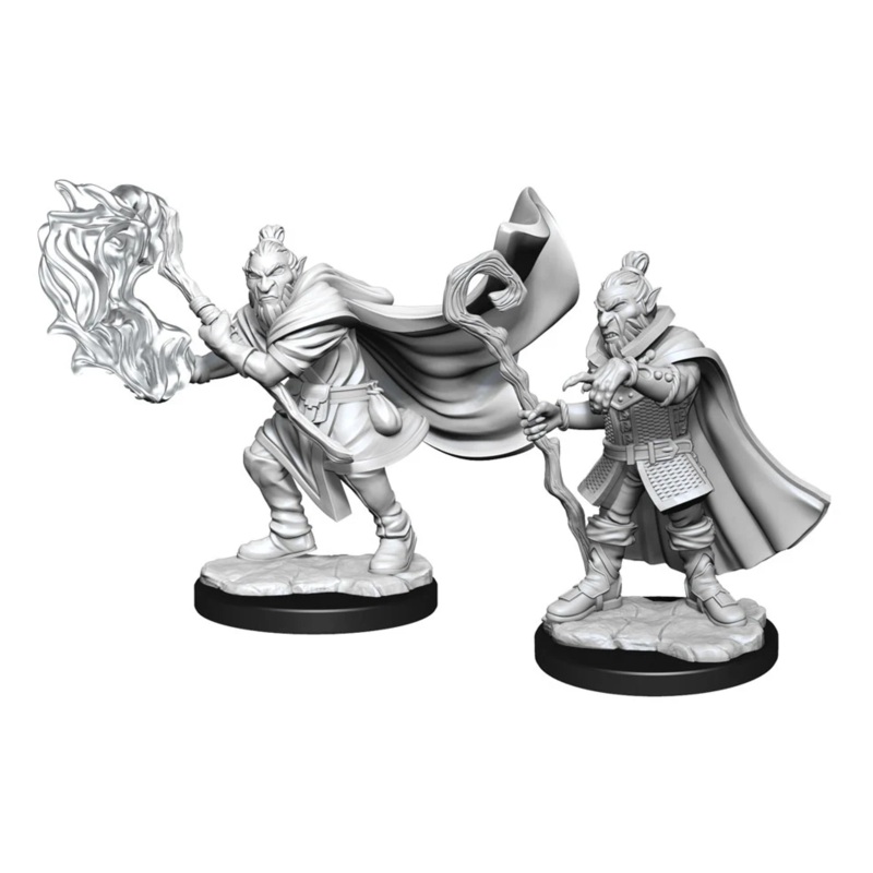 Critical Role Unpainted Miniatures: Hobgoblin Wizard & Druid