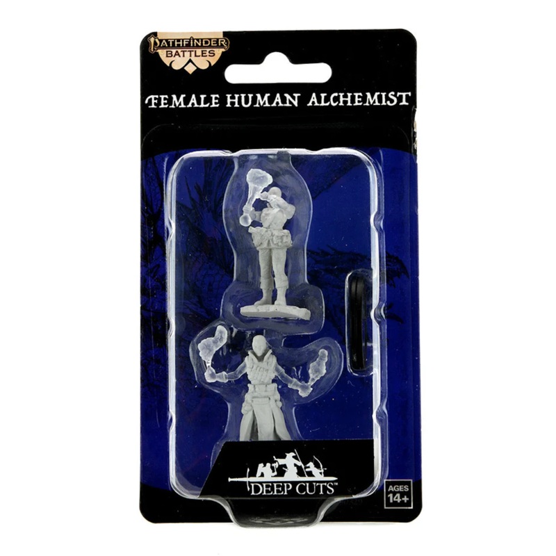 Pathfinder Deep Cuts Unpainted Miniatures: Female Human Alchemist