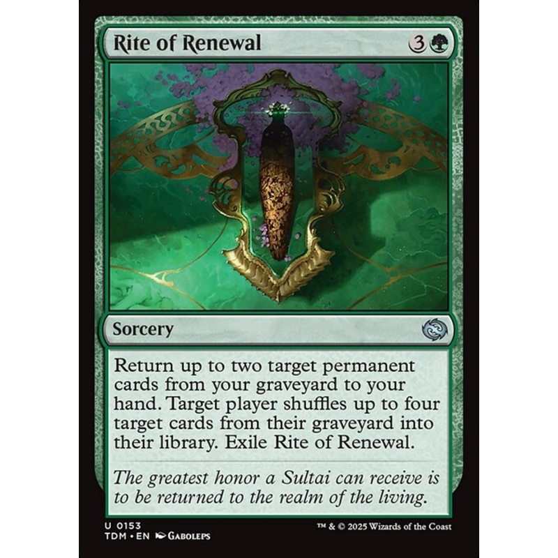 TDM: Rite of Renewal (Foil)