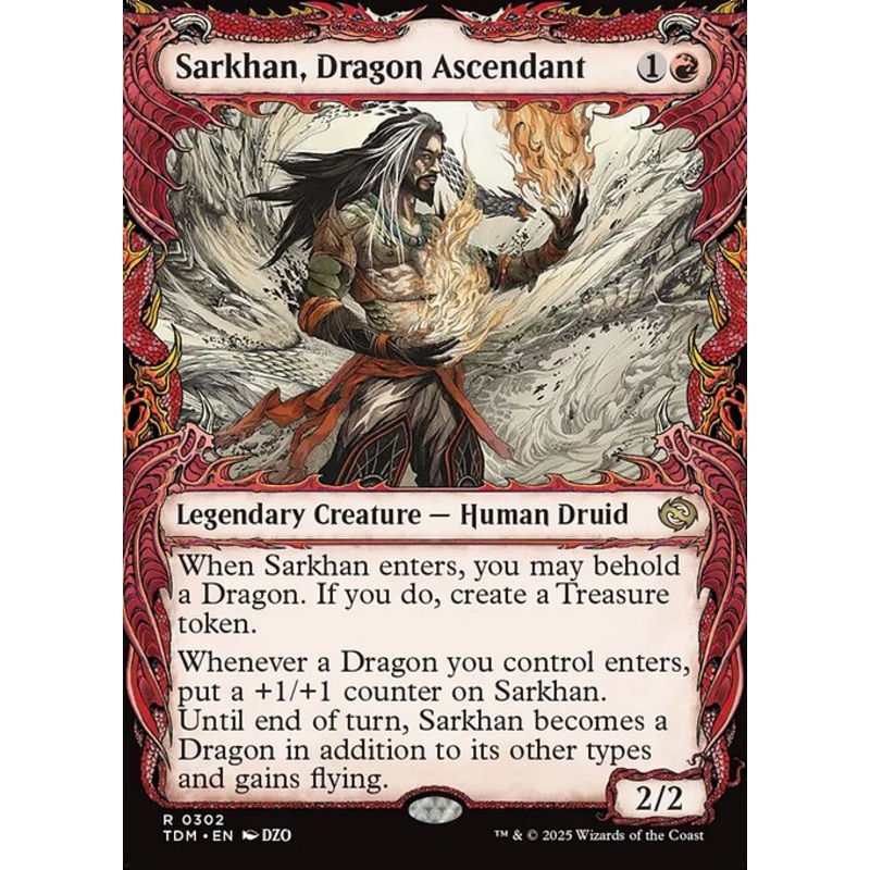 TDM: Sarkhan, Dragon Ascendant (0302) (Showcase) (Foil)