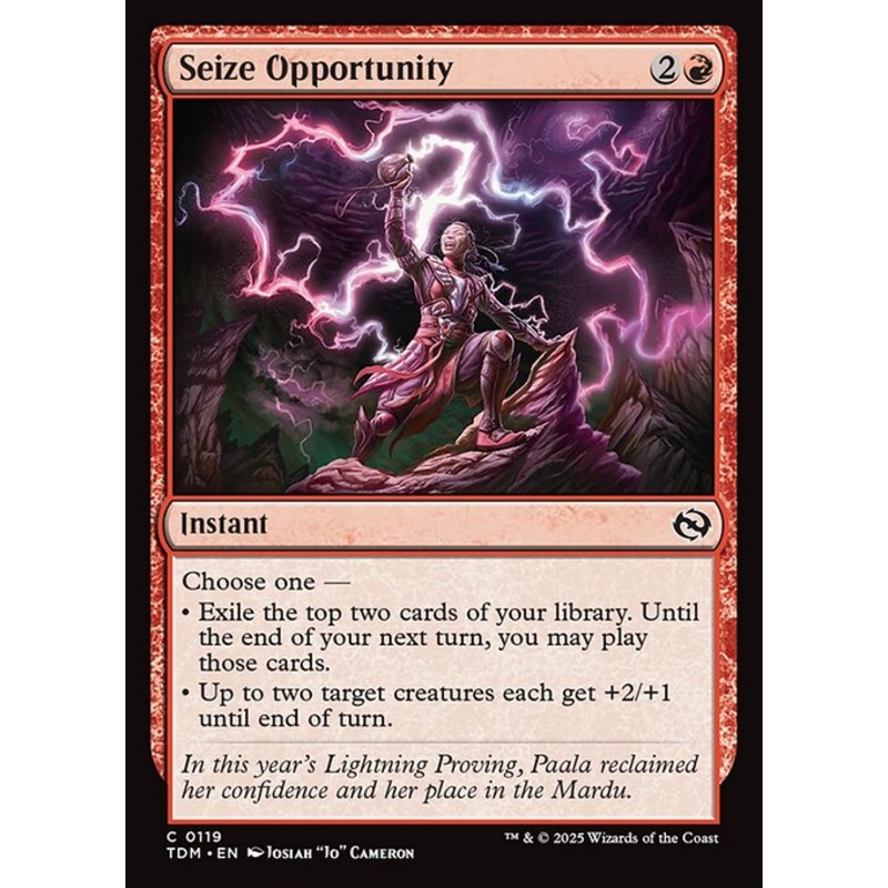 TDM: Seize Opportunity