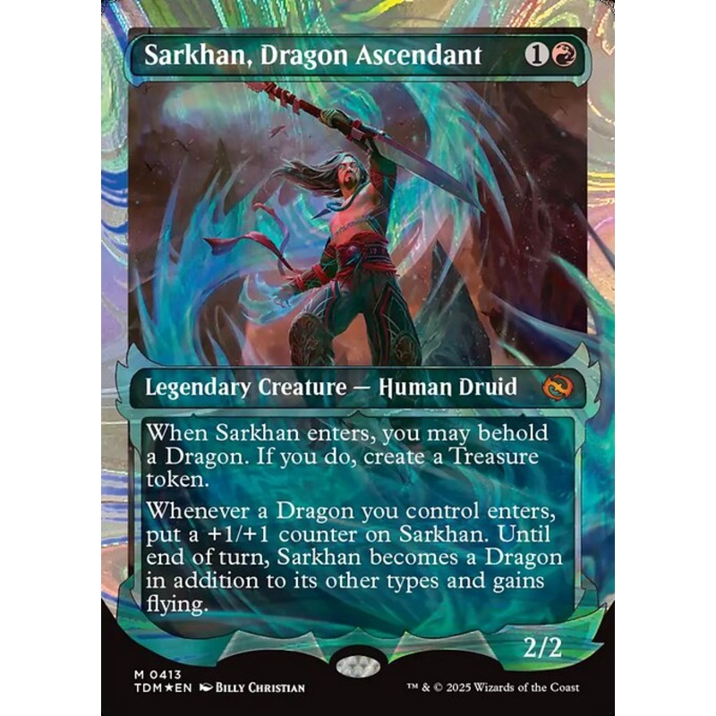 TDM: Sarkhan, Dragon Ascendant (0413) (Showcase) (Halo Foil)