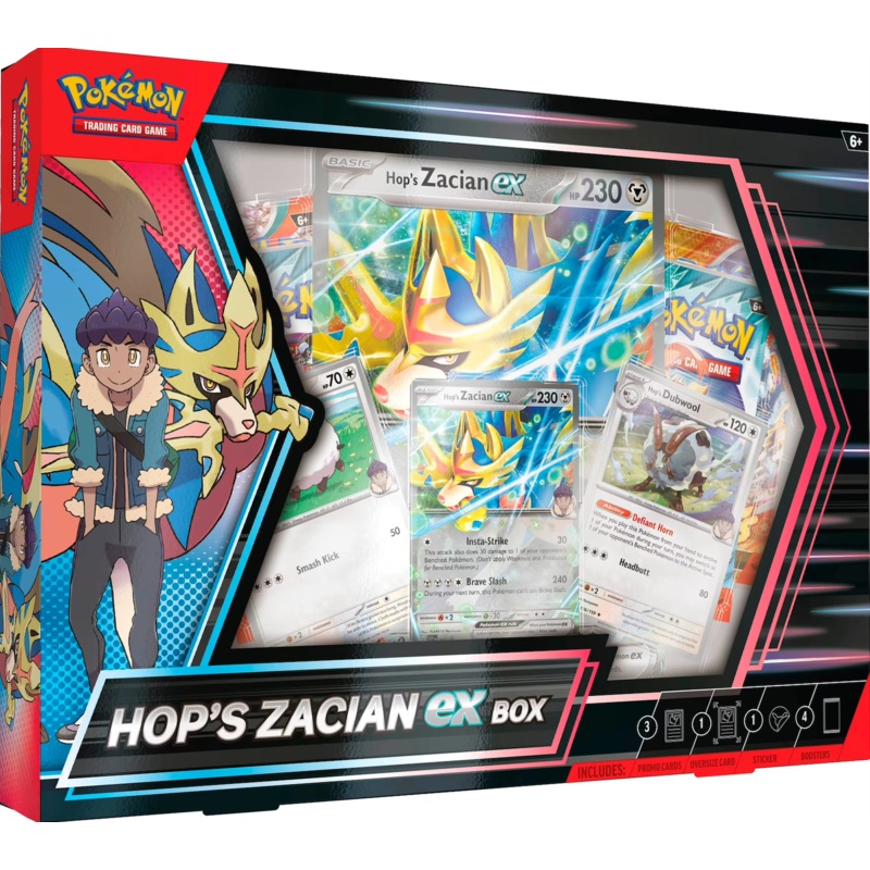 Pokemon TCG: Hop's Zacian ex Box