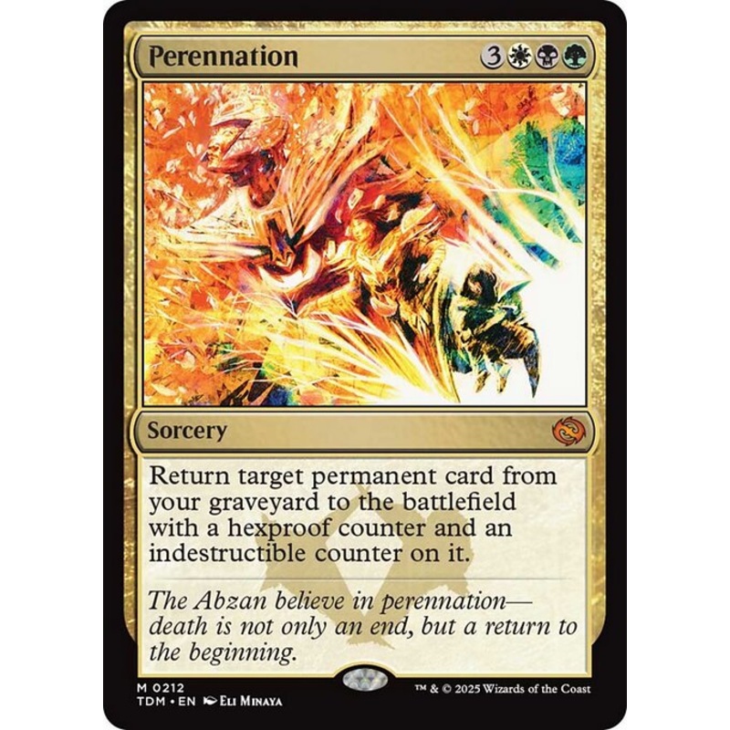 TDM: Perennation