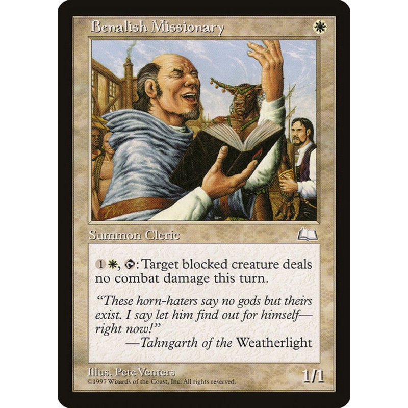 WTH: Benalish Missionary