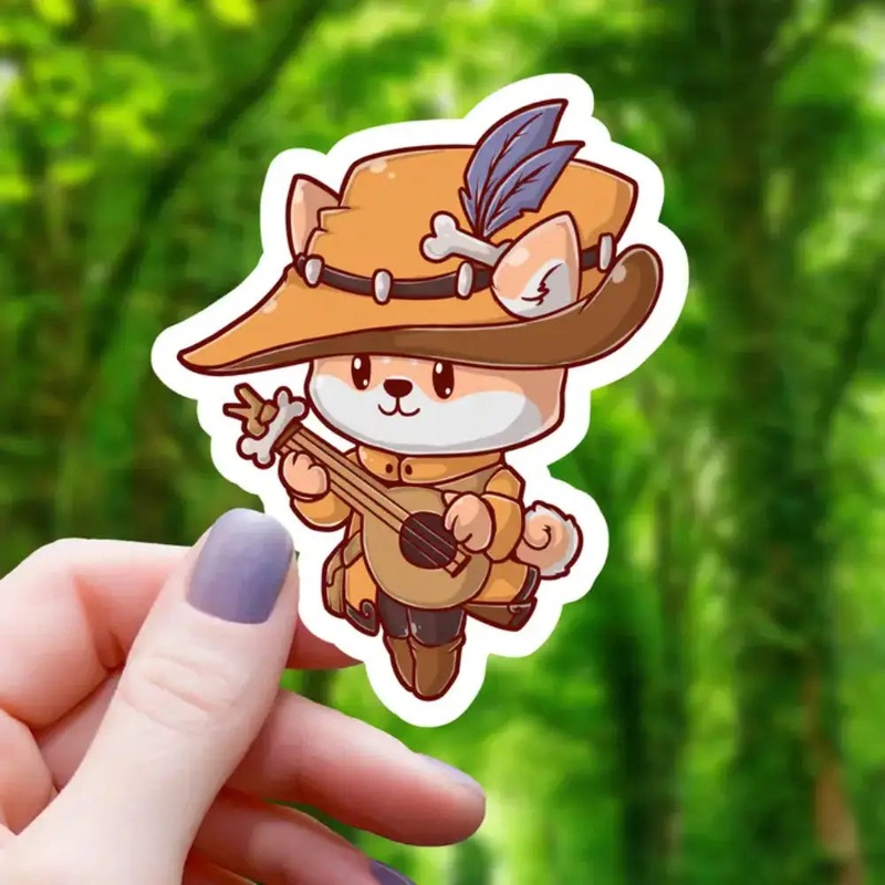 Bard Dog Sticker