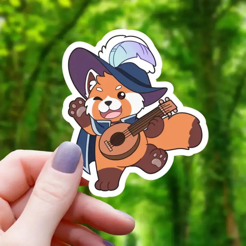 Bard Red Panda Sticker