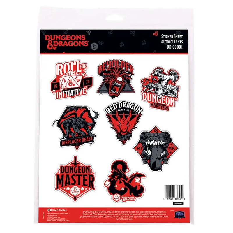D&D Sticker Sheet