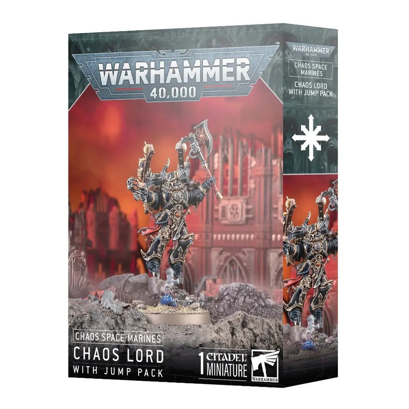 Warhammer 40,000 Chaos Space Marines: Chaos Lord with Jump Pack