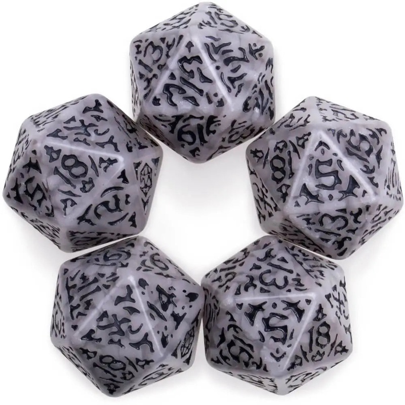 WizDice Titan Dice Battlescarred Jumbo d20