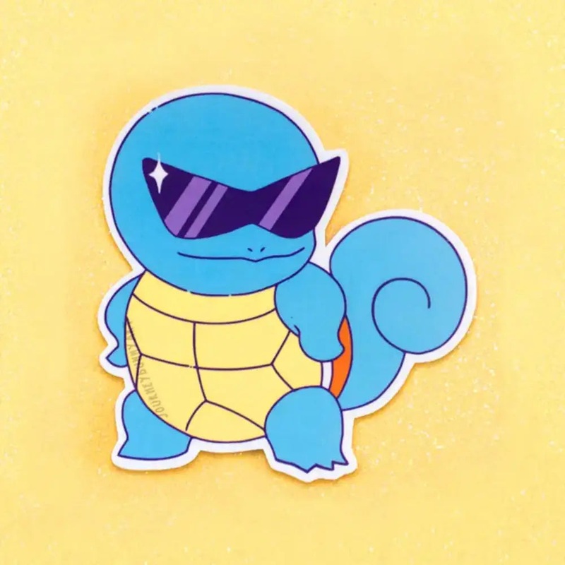 Cool Water Turtle Sticker
