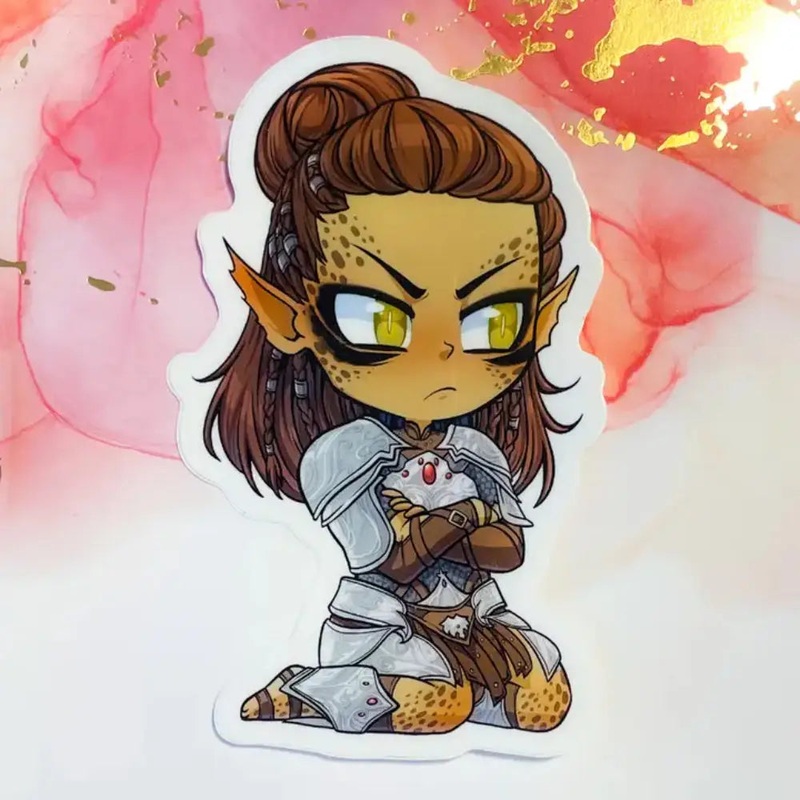 Lae'zel Baldurs Gate 3 Sticker