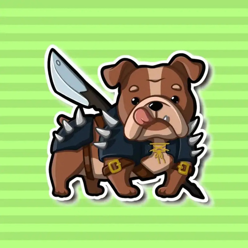MKC Barbarian Bulldog Sticker