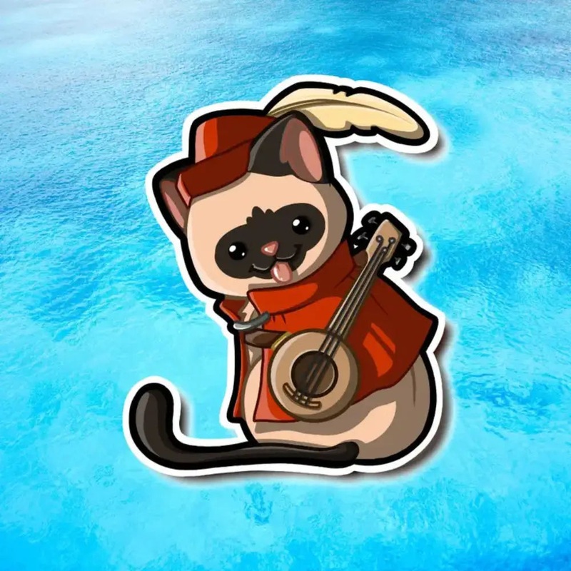 MKC Bard Cat Sticker