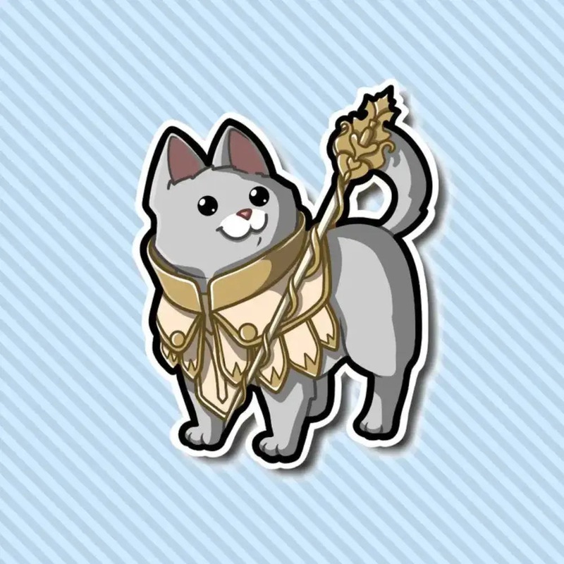 MKC Cleric Cat Sticker