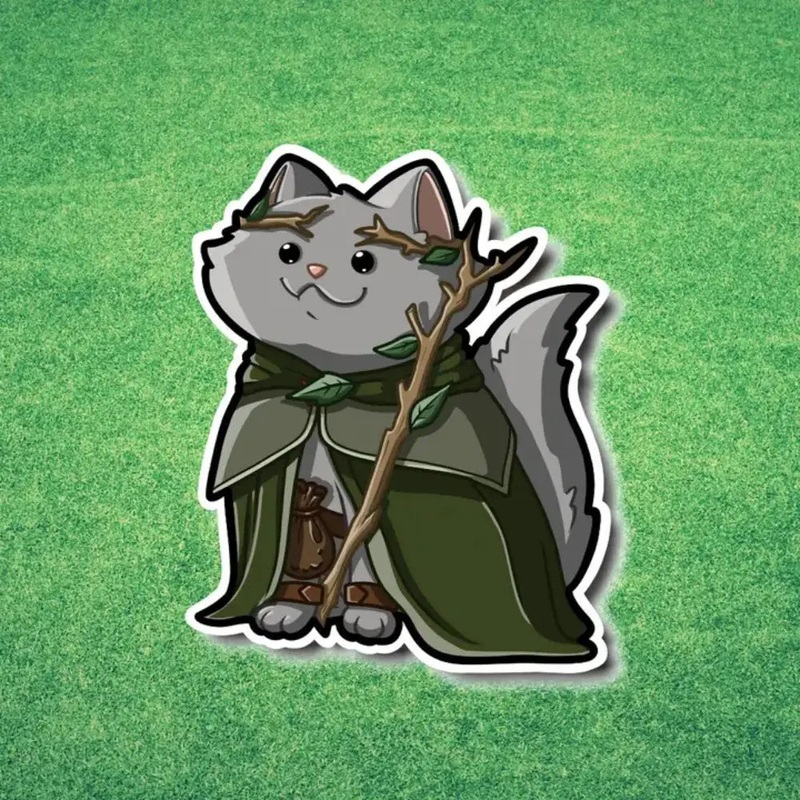 MKC Druid Cat Sticker