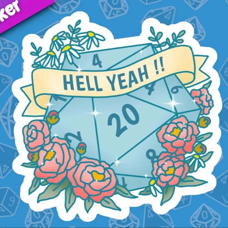 MKC Hell Yeah Dice Sticker