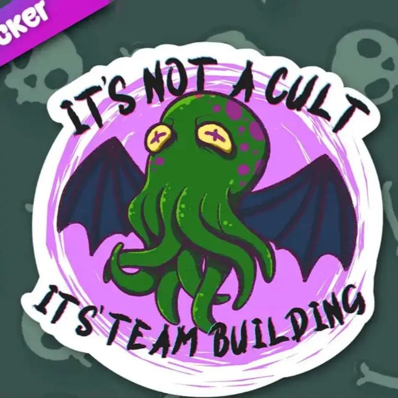 MKC Its Not A Cult Its Team Building Sticker
