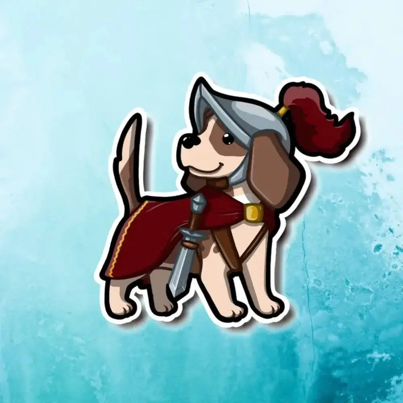 MKC Paladin Beagle Dog Sticker