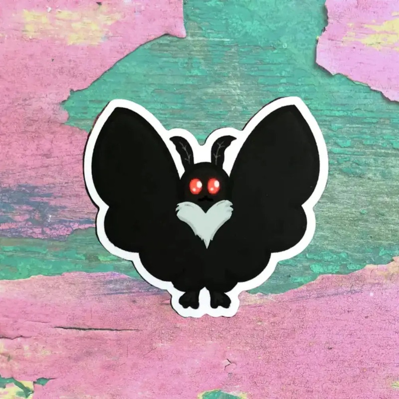 Cute Cryptids Mothman Sticker