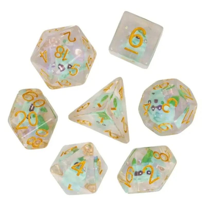 Enchanted Dice Bulb Dino Polyhedral (D&D) Dice Set (7)