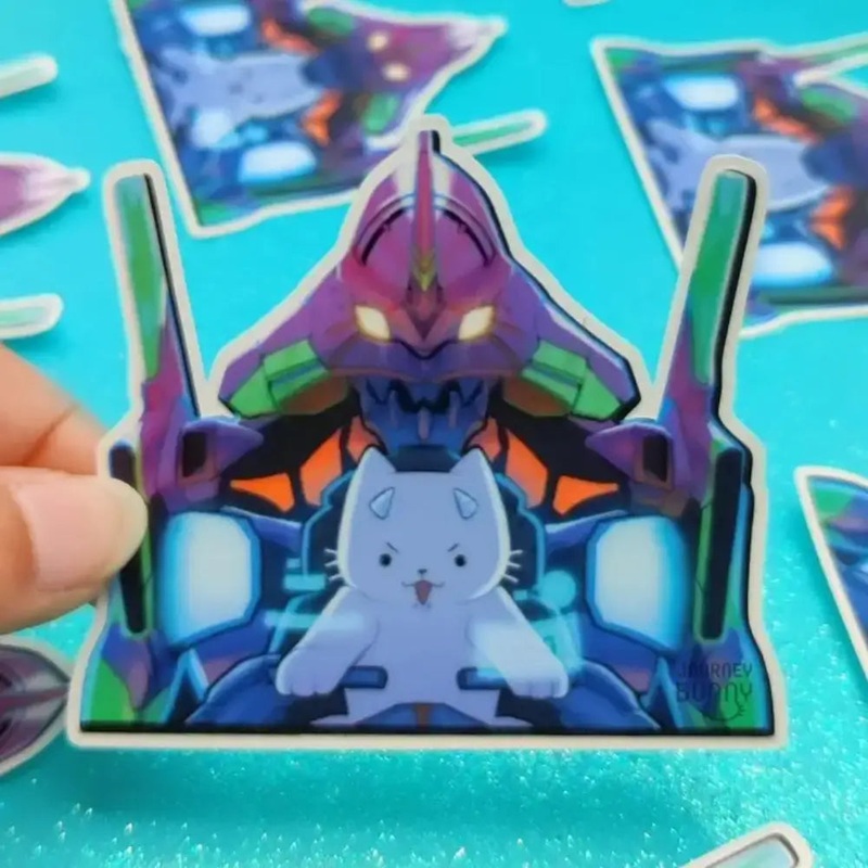 Kitty Eva Pilot Sticker