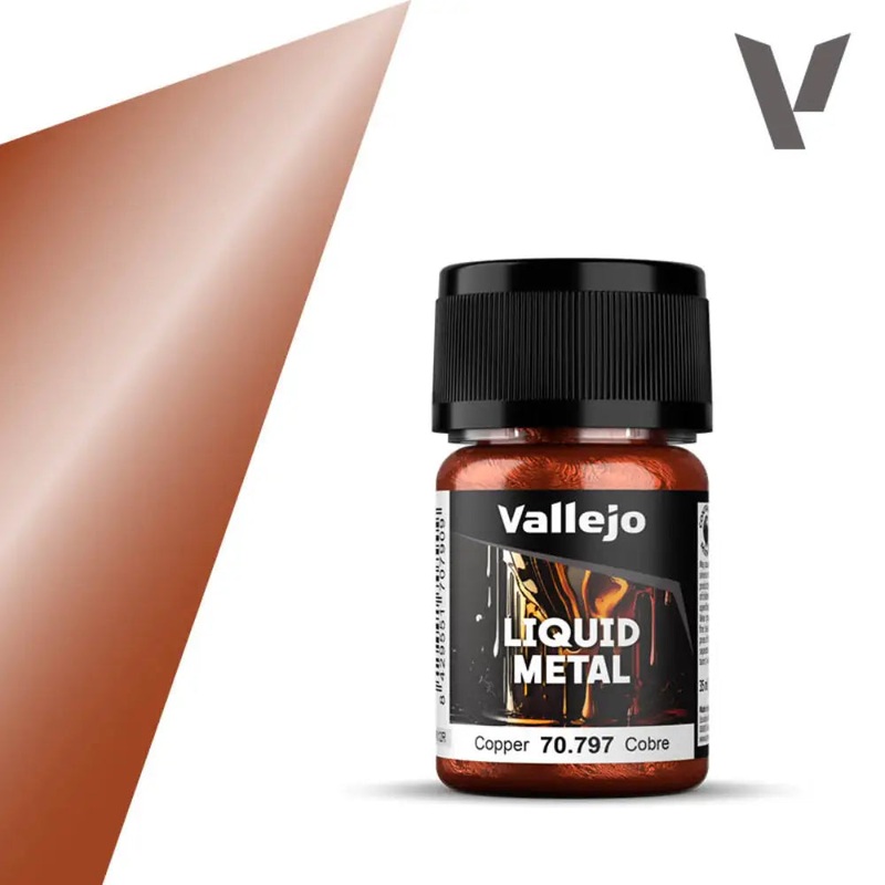 Vallejo Liquid Metal Paints: Copper (35 ml)