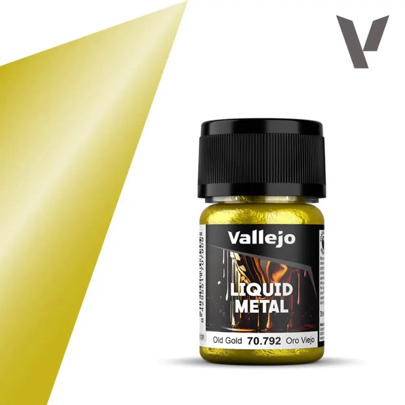 Vallejo Liquid Metal Paints: Old Gold (35 ml)