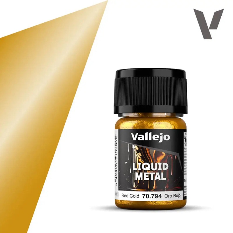Vallejo Liquid Metal Paints: Red Gold (35 ml)