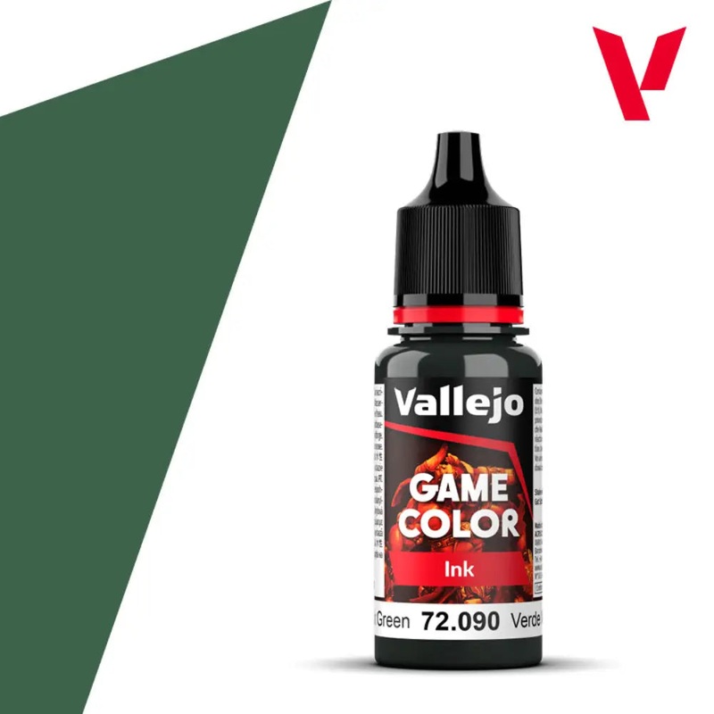 Vallejo Game Color Paints: Black Green Ink