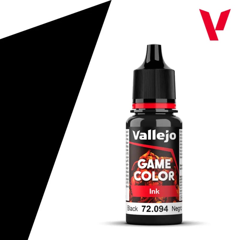 Vallejo Game Color Paints: Black Ink
