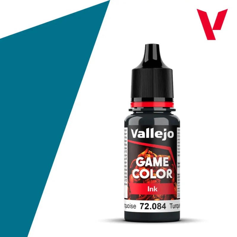 Vallejo Game Color Paints: Dark Turquoise Ink
