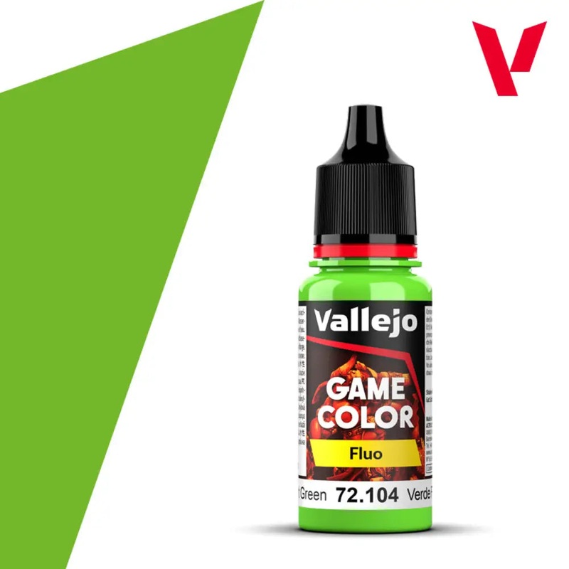 Vallejo Game Color Paints: Green Fluorescent