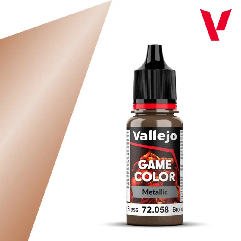 Vallejo Game Color Paints: Metallic Brassy Brass