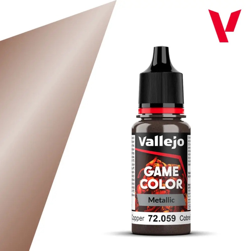Vallejo Game Color Paints: Metallic Hammered Copper
