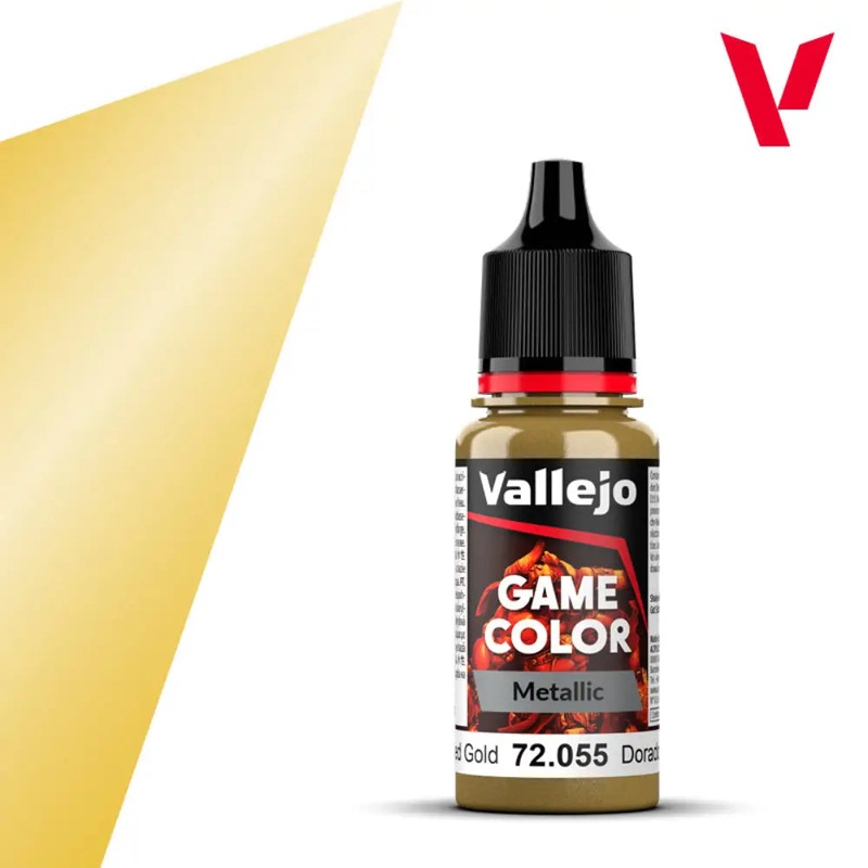 Vallejo Game Color Paints: Metallic Polished Gold