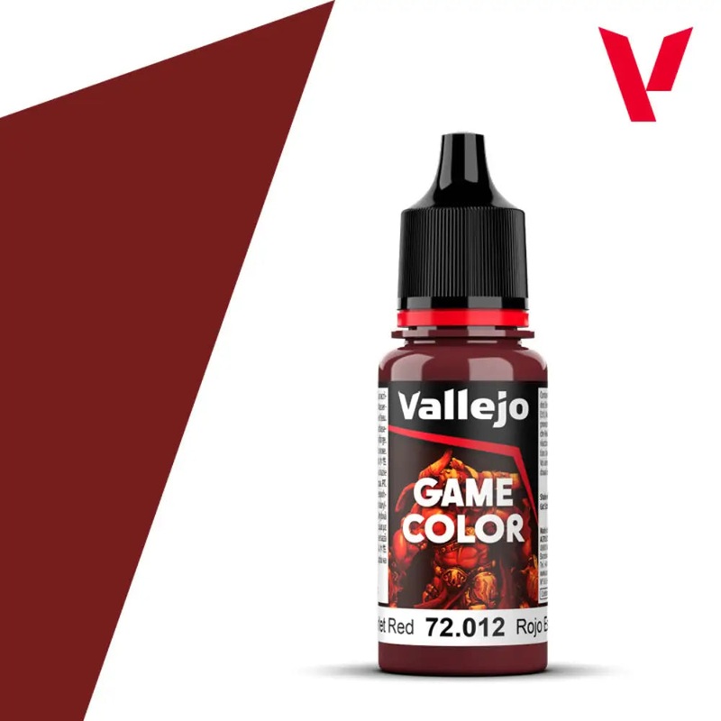 Vallejo Game Color Paints: Scarlet Red