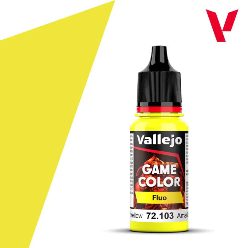 Vallejo Game Color Paints: Yellow Fluorescent