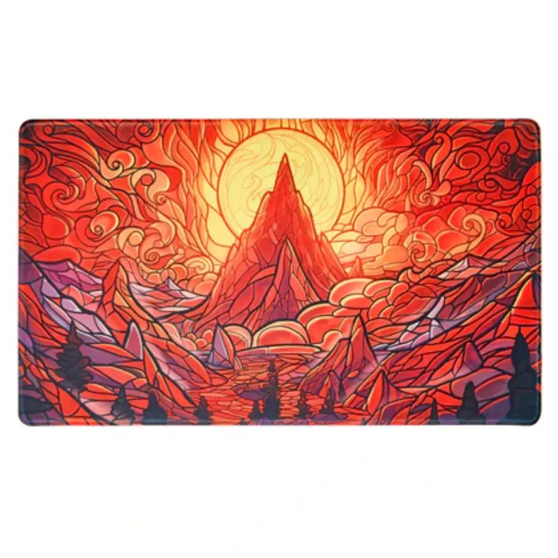 Arcane Fortress Burning Mountain Playmat