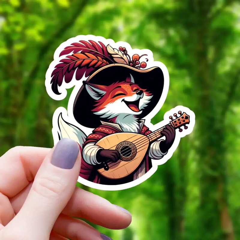 Bard Fox Sticker