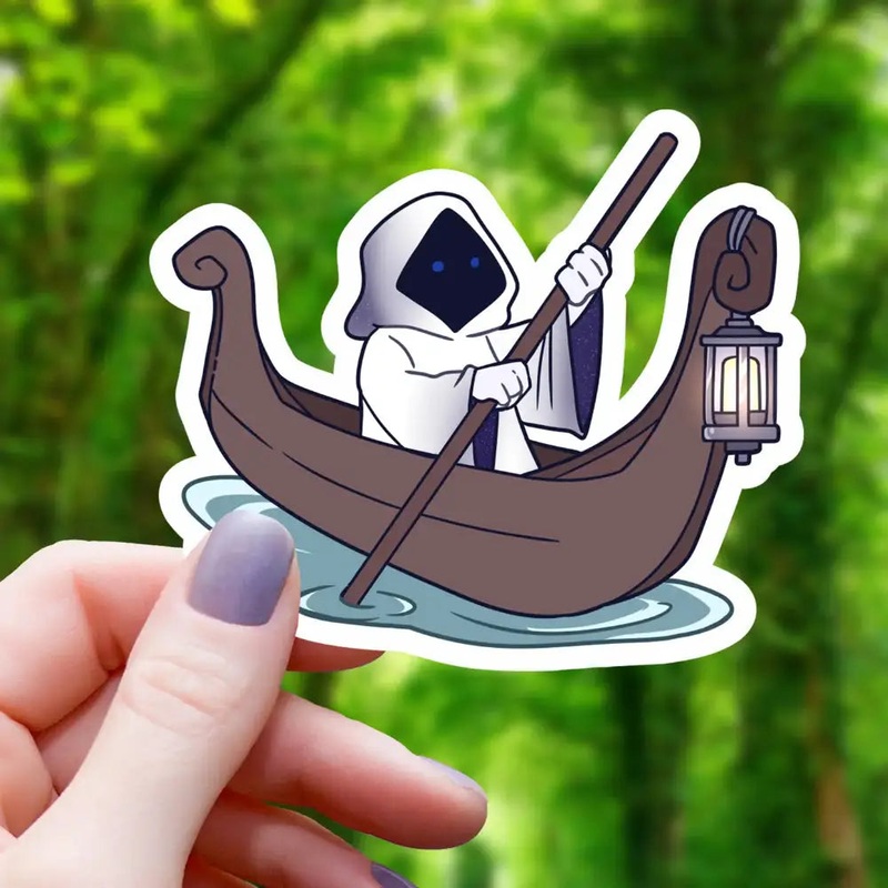 Celestial Charon Paddling Sticker