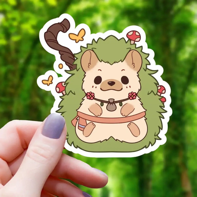 Druid Hedgehog Sticker