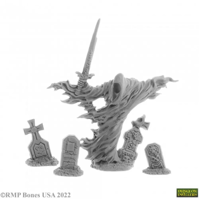 Reaper Dungeon Dwellers: Bones USA Grave Wraith and Tombstones (3)