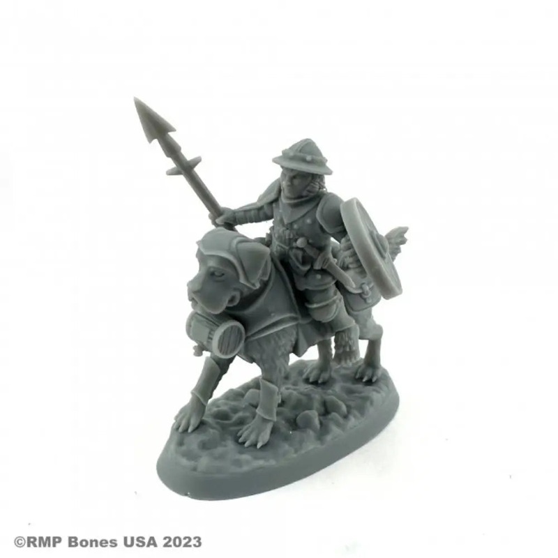 Reaper Dungeon Dwellers: Bones USA Male Halfling Dog Rider
